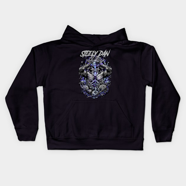 STEELY DAN BAND DESIGN Kids Hoodie by Rons Frogss